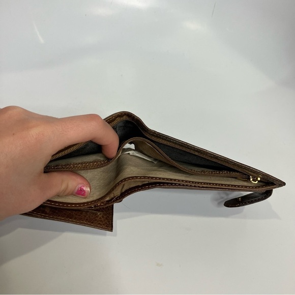 D’fabor leather wallet zipper pocket regular size brown - Picture 9 of 9